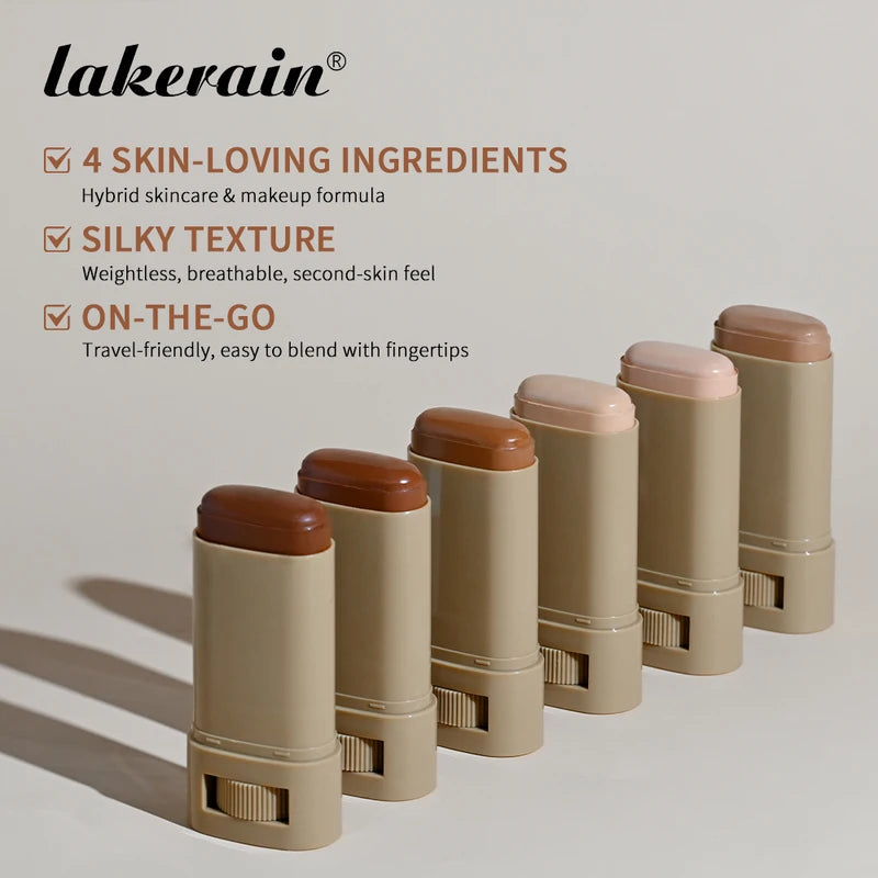 Eraser Foundation Stick - Moisturizing Skin Tinted Concealer for Travel & Daily Use