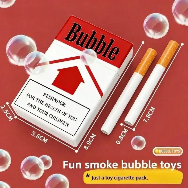 Funny Creative Toy Cigarette Case Bubble Liquid Smoke Prop Portable Novelty Accessory