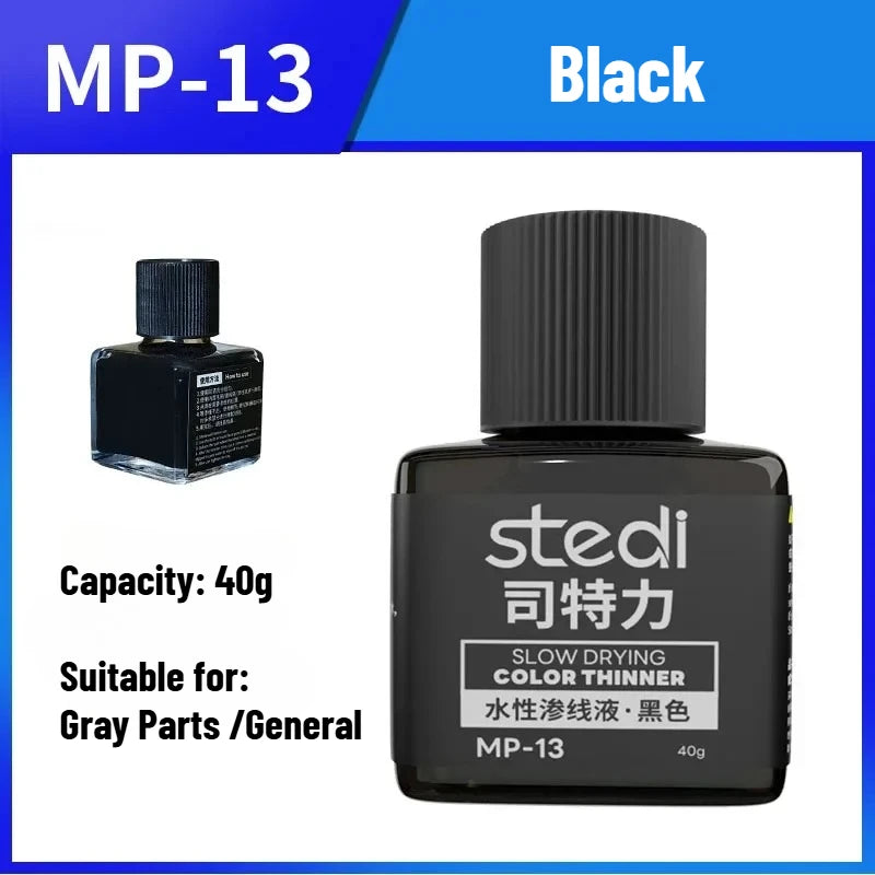 Water-Based Weathering Paint for Model Kits - 40g Hobby Paints with Accent Colors