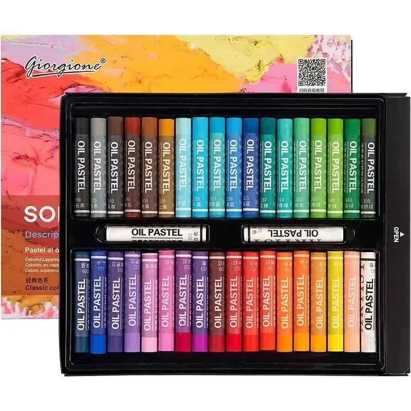 Professional Oil Pastel Set for Drawing and Art Projects - 12/25/38/50 Colors