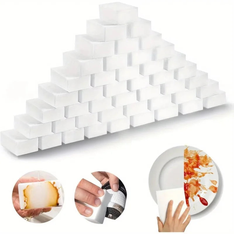 Magic Sponge Eraser Cleaning Sponges 10-60 Pcs Reusable Kitchen Bathroom Office
