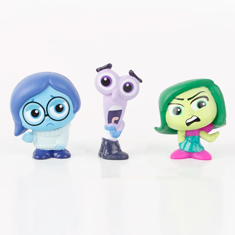 Mini Inside Out 2 Action Figure Set - 9pcs Cartoon Toy Doll Collection for Fans