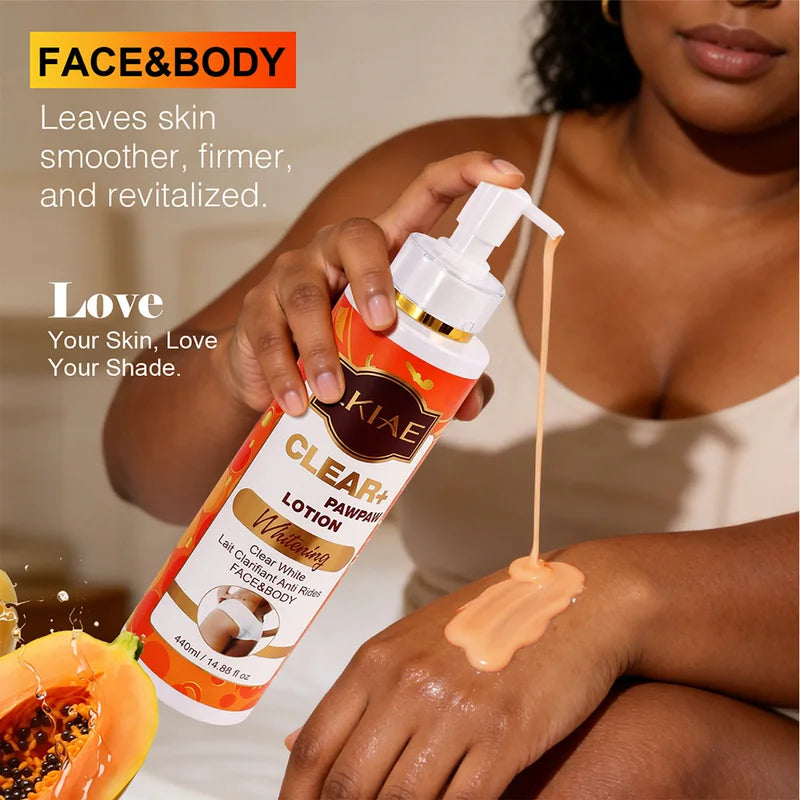 Papaya Whitening Skincare Set for Dark Spots & Dull Skin - Moisturizing & Brightening