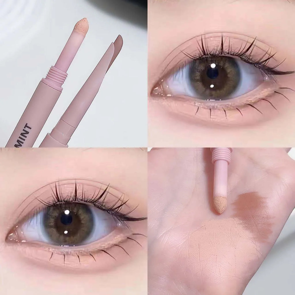 Double Headed Eyeliner Pen Waterproof Glitter Eyeshadow Makeup Tool