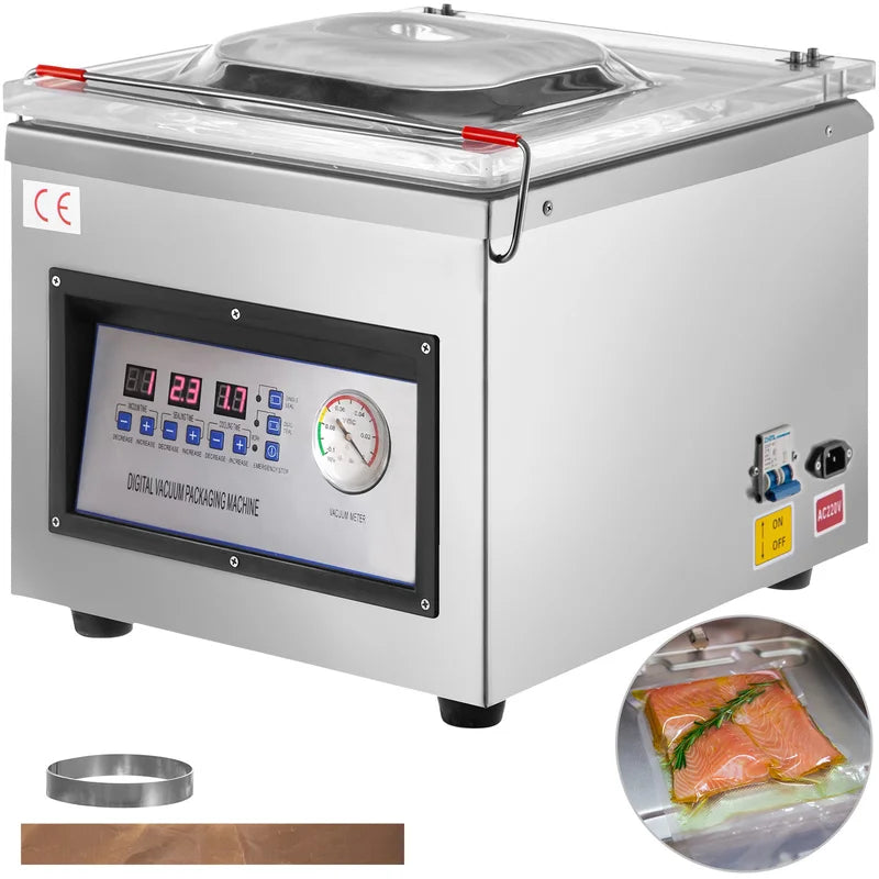 Commercial Chamber Vacuum Sealer 12.2 Inch Food Packing Machine 110V