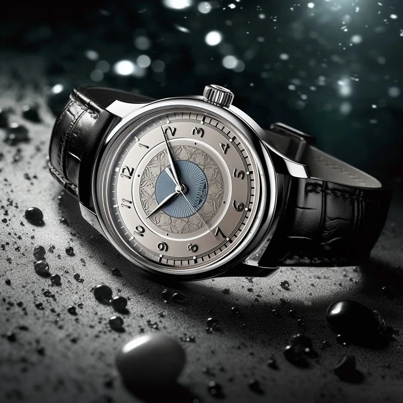 Men's Waterproof Luxury Business Wristwatch 2025 Quartz Leather Strap