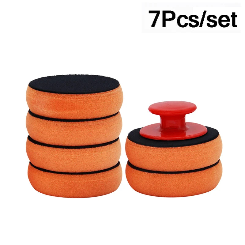 Car Waxing Handle Polishing Sponge Kit Car Cleaning Accessories