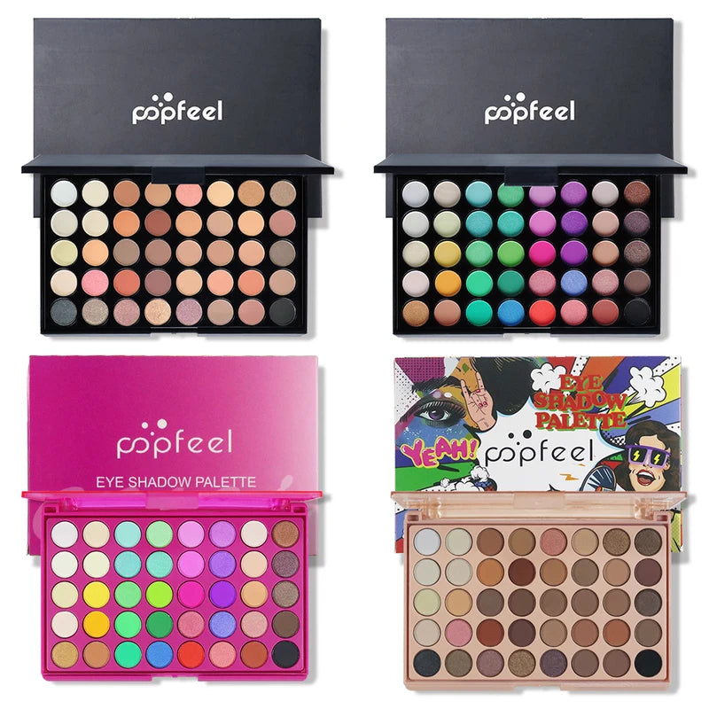 40-Color Eyeshadow Palette with Matte & Shimmer Finishes - Long-Lasting & Highly Pigmented