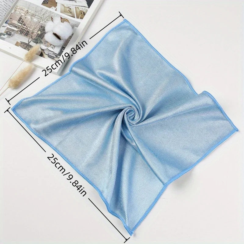 Extra Large Microfiber Glass Cleaning Cloth Set - Super Absorbent, Lint-Free, Streak-Free, 12 Pack