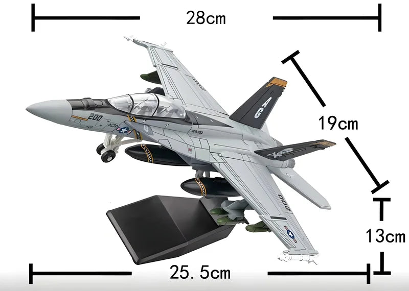 1/72 Scale Military Model F-18 Hornet Fighter Jet Aircraft Replica