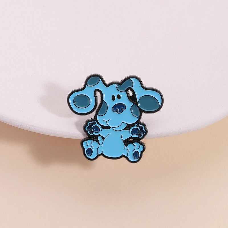 Cute Cartoon Pet Dog Enamel Pins - Golden Retriever, Beagle & Collie Brooches