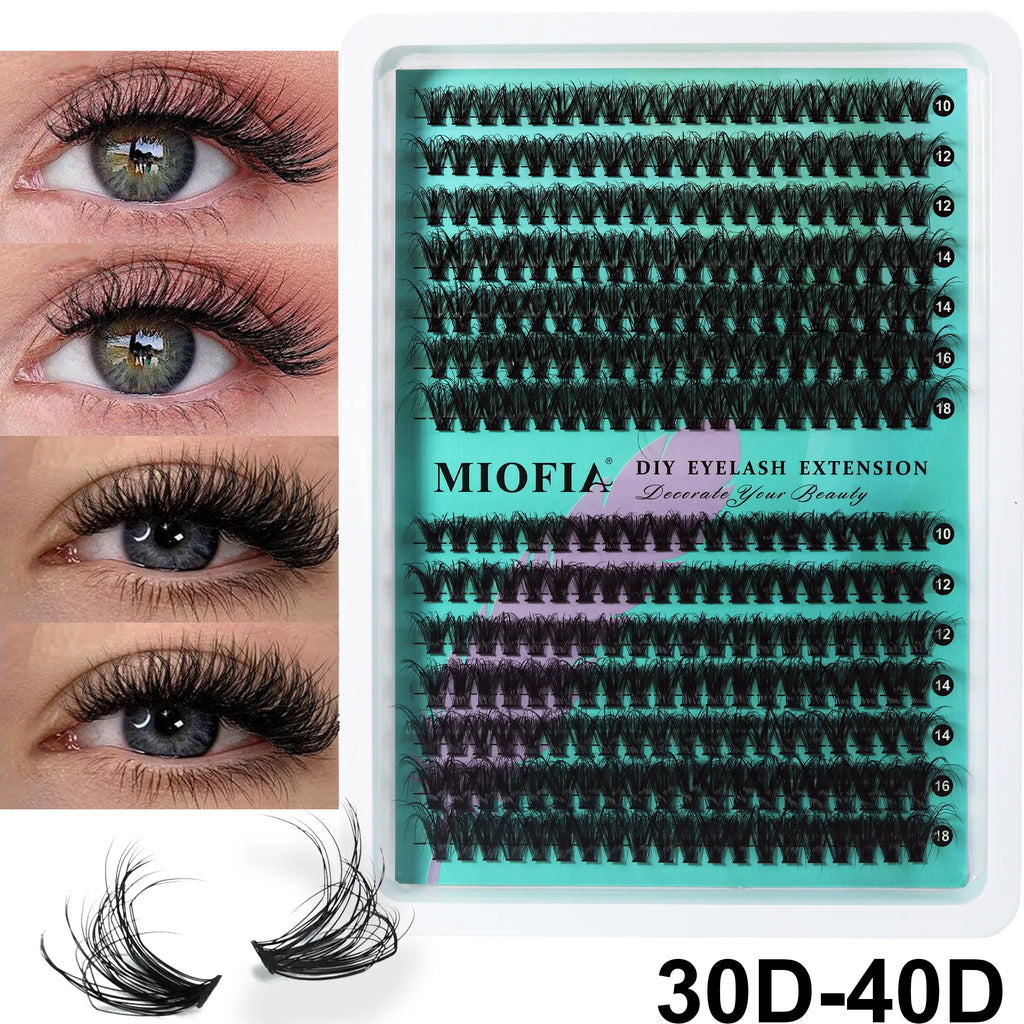 False Eyelash Clusters 3D Mink Fluffy Natural Cat Eye Style DIY Lash Extension