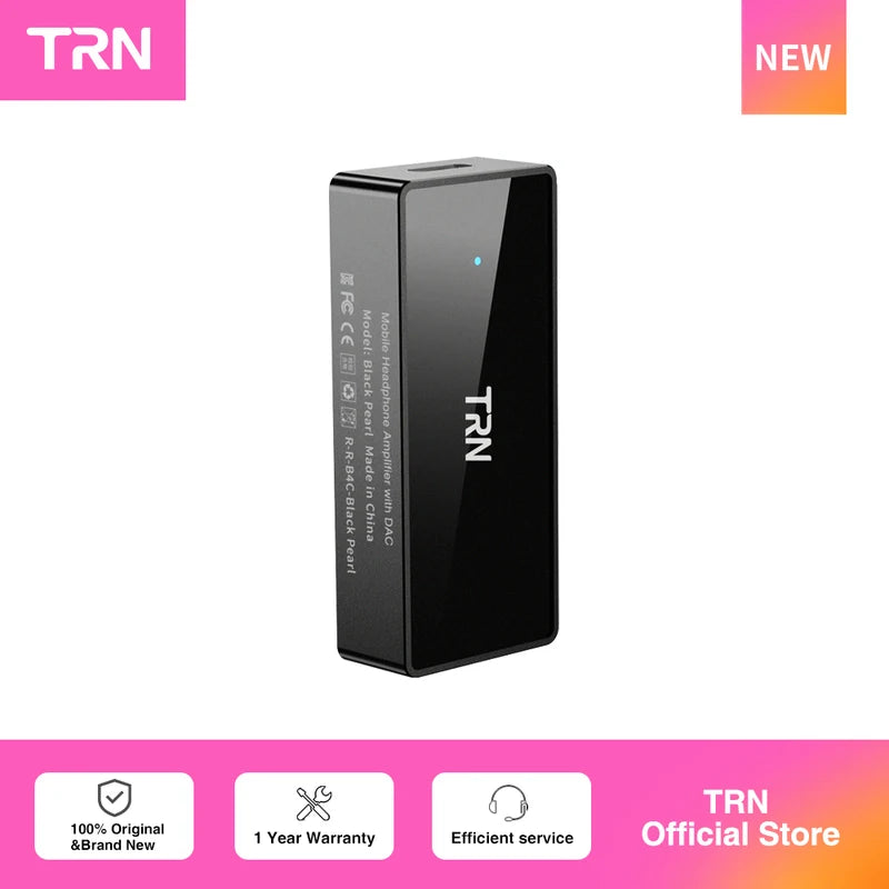 High-Fidelity DAC & Headphone Amplifier for Audiophiles - TRN Black Pearl