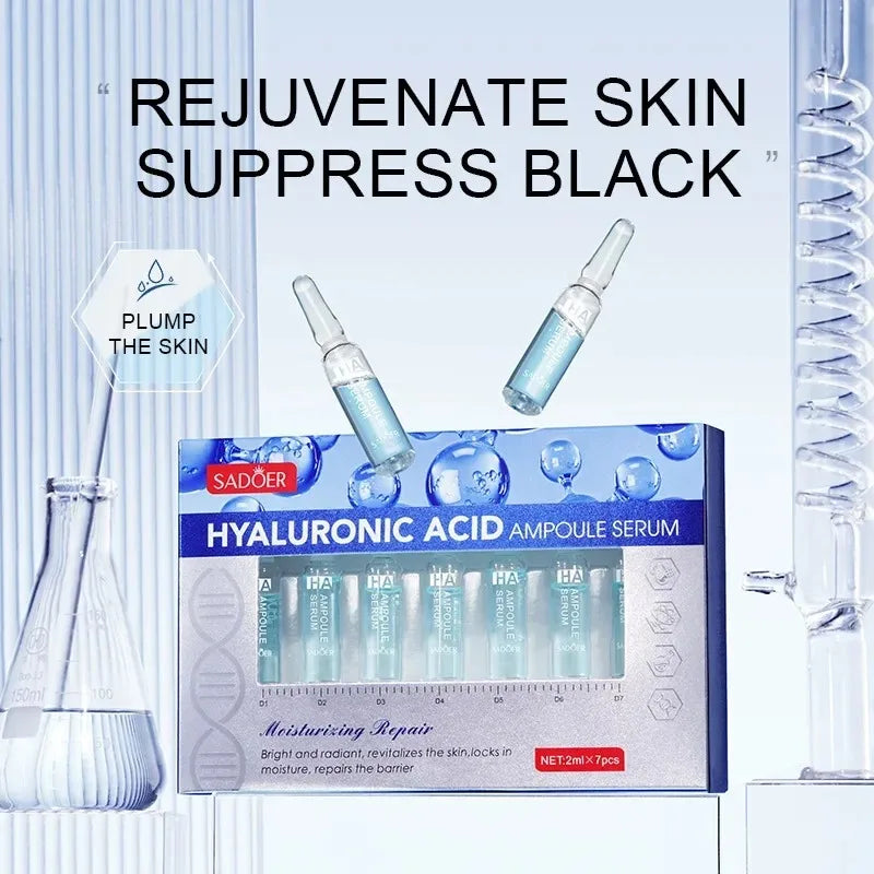 Hyaluronic Acid Facial Serum - Moisturizing, Lifting & Rejuvenating, 14 Pack 2ml Tubes