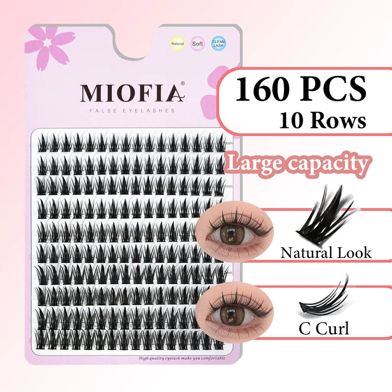 3D Mink Eyelash Clusters - Natural False Lash Extensions, Wholesale
