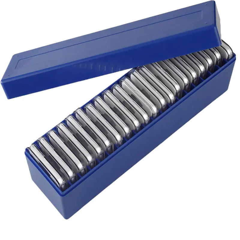 Plastic Coin Slab Holder Storage Box Case for Collectors 20 Slots Organizer
