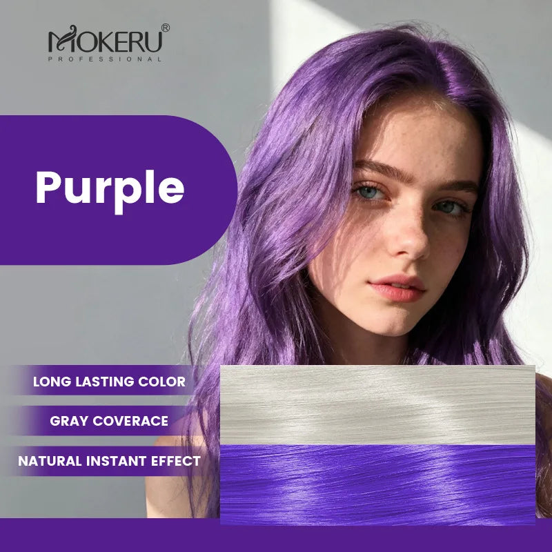 Organic Argan Oil Hair Dye Shampoo for Gray Hair - Long Lasting Color