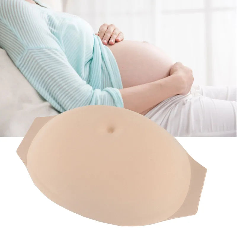 Breathable Lightweight Fake Pregnancy Belly for Role Play - Realistic Tummy