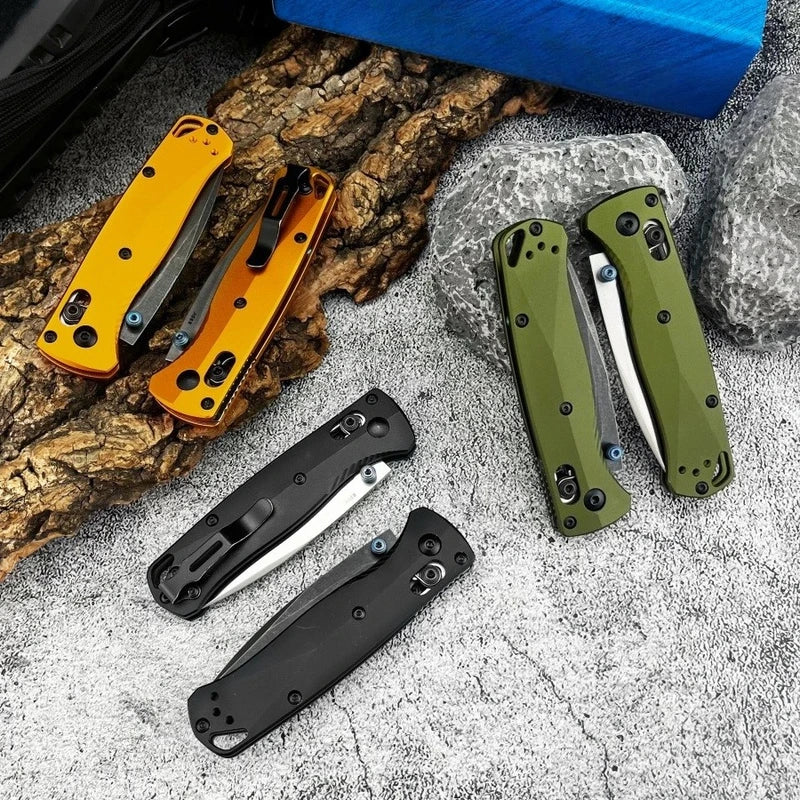 Mini Folding Knife with D2 Blade and Aluminum Handle - Multi-Color Outdoor Camping and Home Use