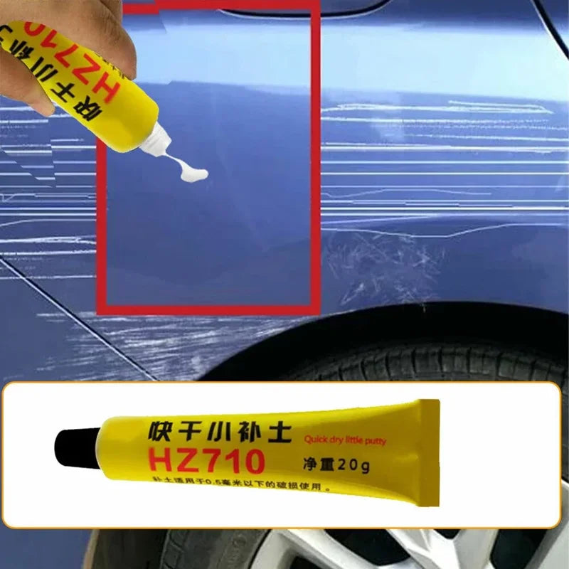 Car Scratch Filler Repair Kit with Paint Pen for Auto Body Touch-Up - Multiple Colors