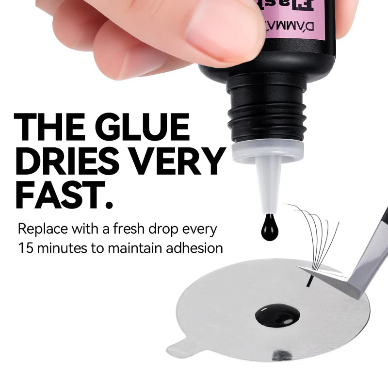 Eyelash Extension Glue Fast Drying Lash Adhesive 5ml Professional Salon Use