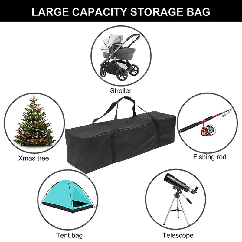 Waterproof Garden Cushion Storage Bag with Handles - Outdoor Storage Organizer