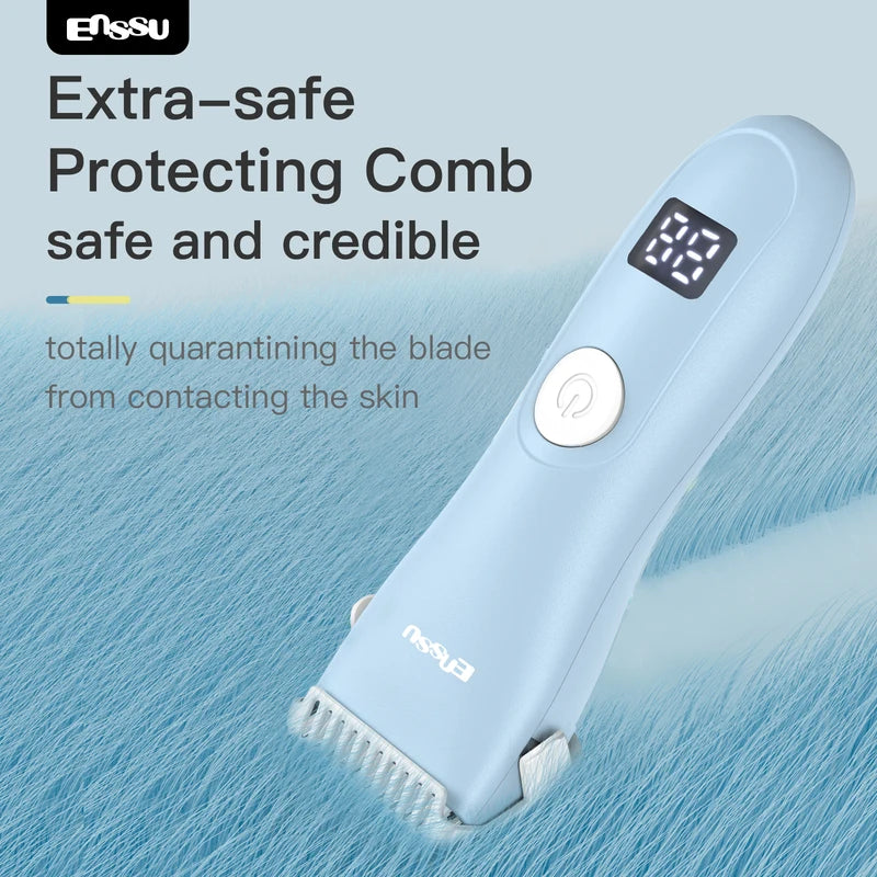 Baby Hair Clipper Ultra Quiet Waterproof Electric Trimmer for Infants & Kids
