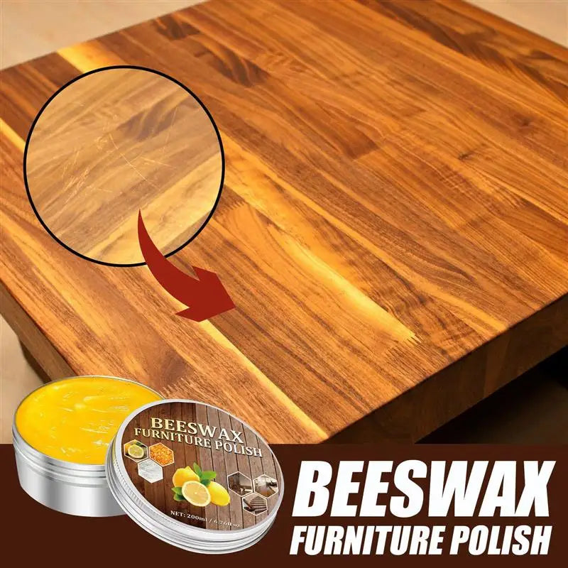 Wood Furniture Polisher Beeswax for Furniture Care & Maintenance - Natural Beeswax Polish