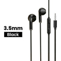 Wired Headphones with Microphone and Line Control for Computers and Mobile Phones