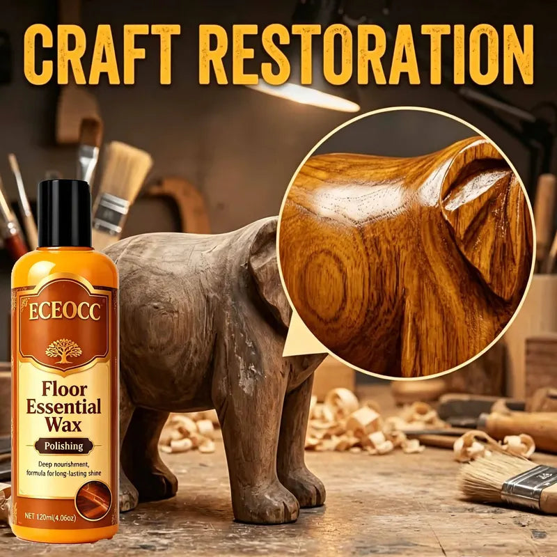 Natural Beeswax Furniture Repair Wax - Waterproof Wood Polish for Indoor Surfaces