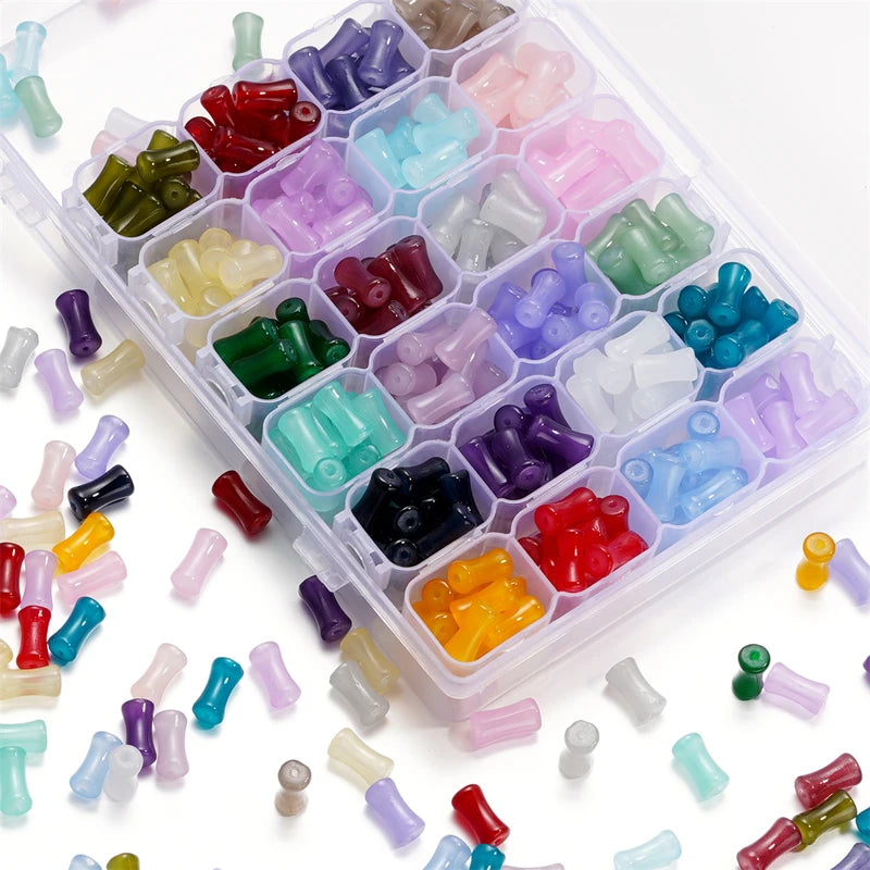 Imitation Jade Glass Beads 30Pcs for DIY Jewelry Making - Spacer Beads for Bracelets & Necklaces