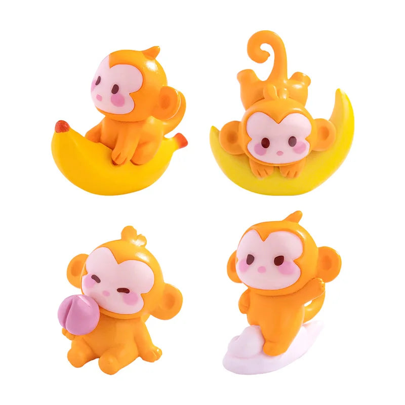 Cute Naughty Monkey Animal Miniature Figure for Fairy Garden & Bonsai Decor