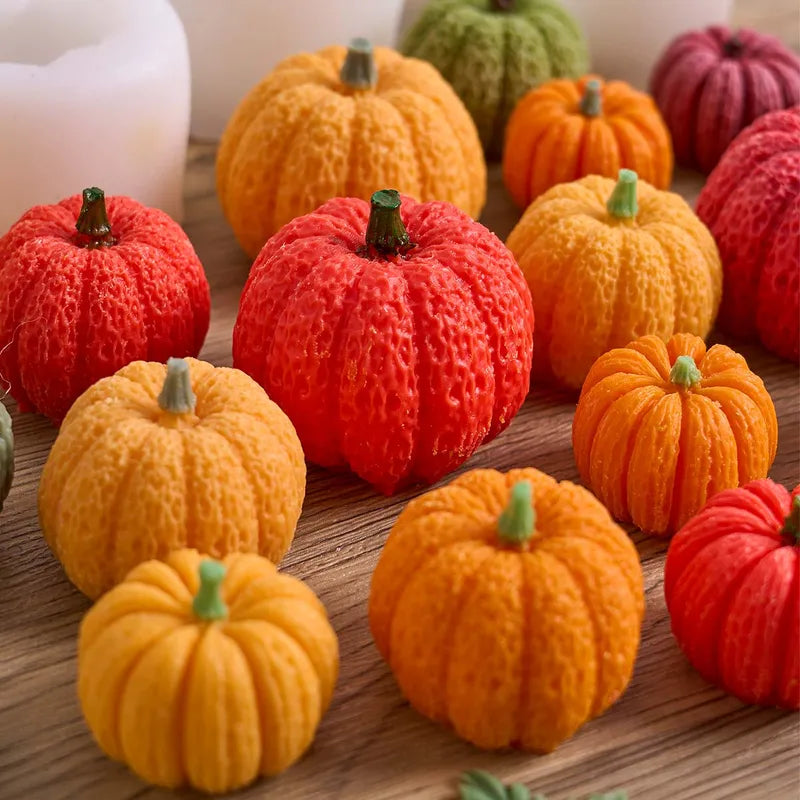 Halloween Pumpkin Silicone Candle Mold DIY Crafting Decoration Home Festival