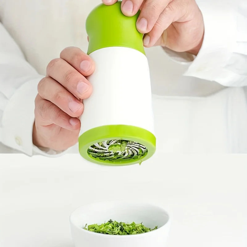 Manual Herb Grinder Spice Mill Vegetable Cutter for Garlic and Parsley