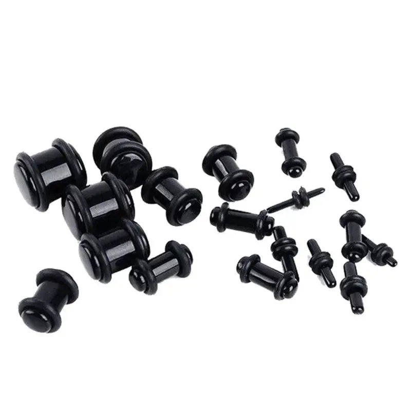 Ear Taper Kit Set for Body Piercing - Spiral Expander Plugs, 1.6mm-10mm