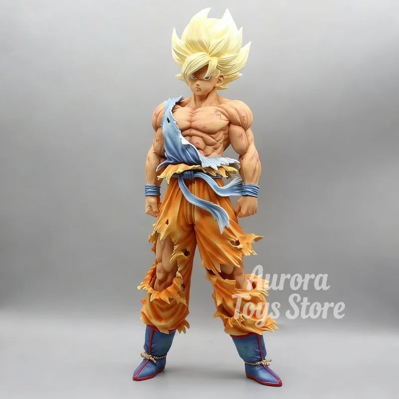28cm Dragon Ball Z Action Figure Goku Super Saiyan PVC Collectible Toy - Multiple Colors