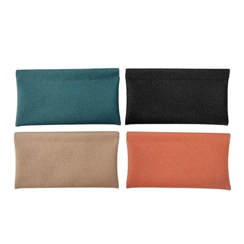 Mini PU Earphone and Coin Storage Bag - Candy Color Compact Wallet