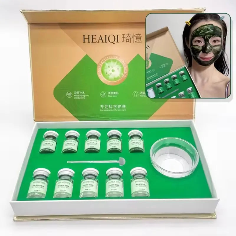 Collagen Skin Regeneration Powder Sponge - Natural Microcrystal Extract, Pore & Skin Renewal