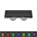 Outdoor Waterproof Solar Wall Light with RGB & Multi-Color Modes for Garden Fence Patio