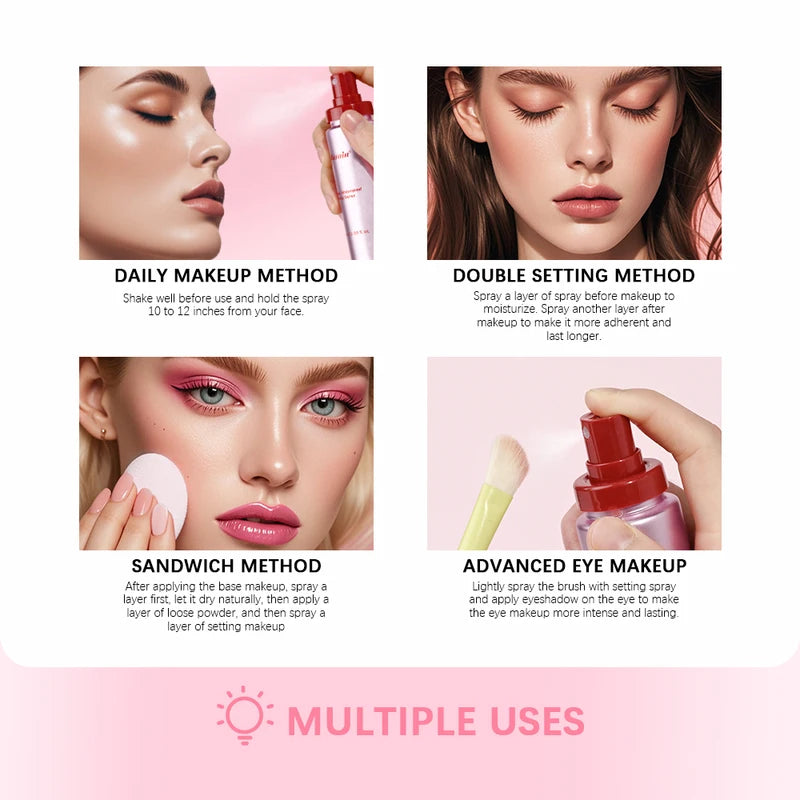 Matte Finishing Waterproof Setting Spray Oil Control Long-Lasting Makeup Fixer