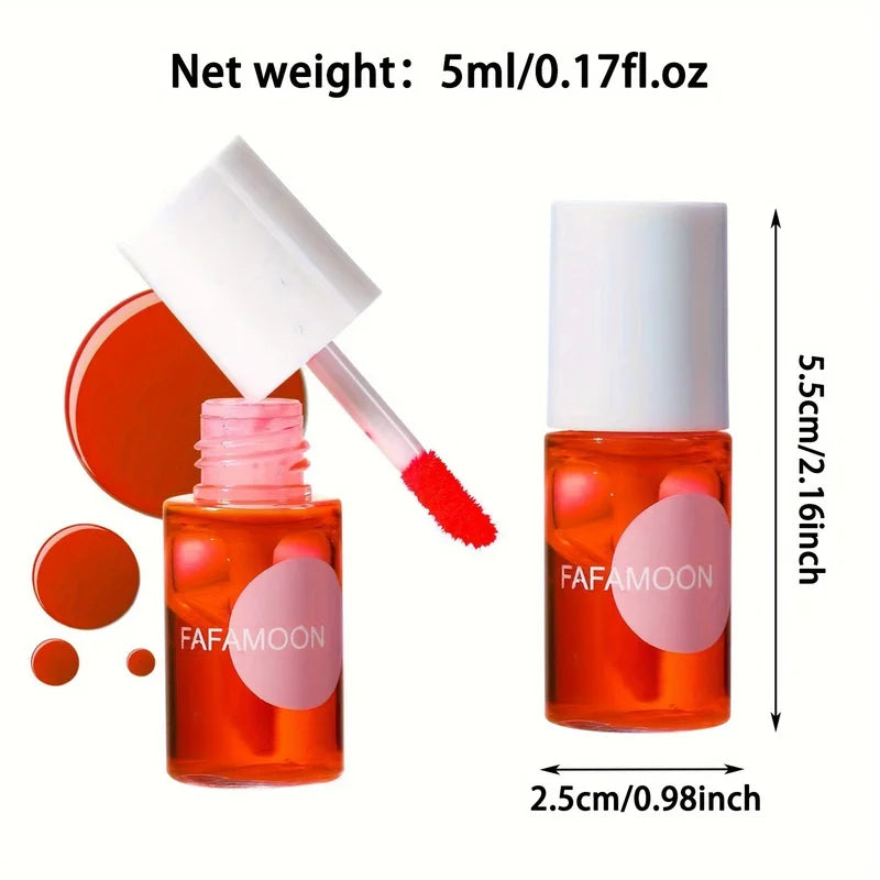 Fruity Lip Tint Water Gloss - Moisturizing Waterproof Liquid Lipstick