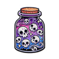 Halloween Mexican Skull Enamel Brooch Pins for Backpack & Clothing Accessories - Skeleton Potion Badge