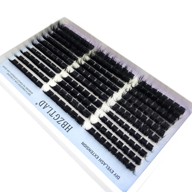 Fluffy Lash Cluster Eyelashes with Spike Extended Fairy Manga Lash Varieties