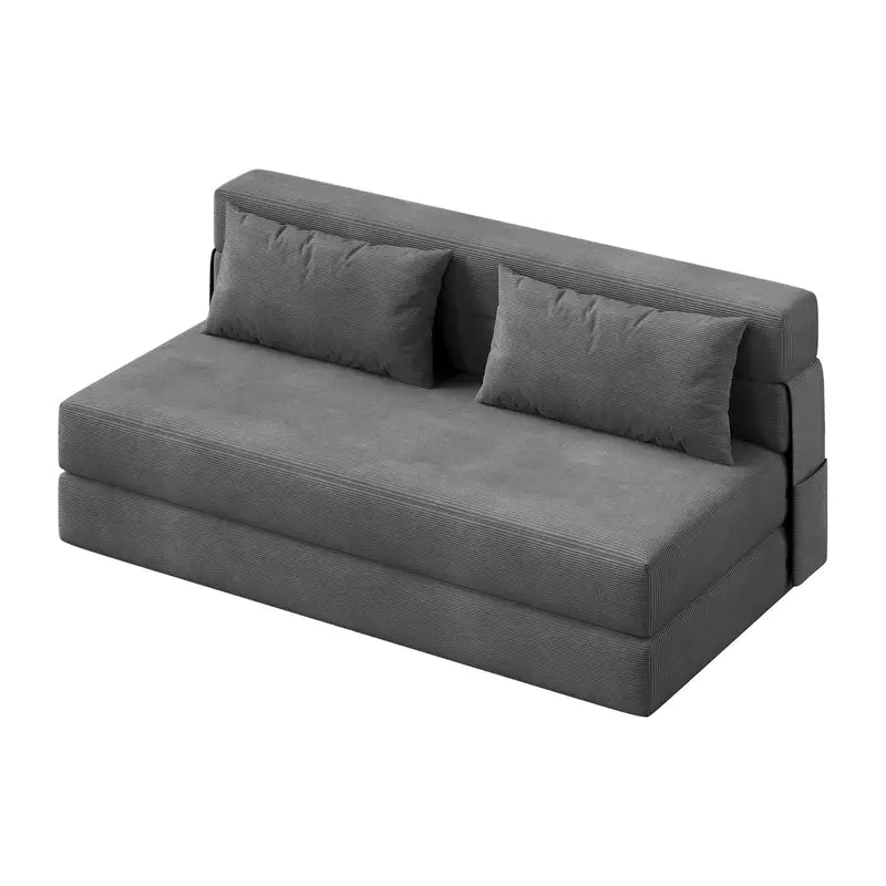 4-in-1 Folding Sofa Bed Convertible Sleeper Couch with Pillow - Space-Saving Loveseat & Chair