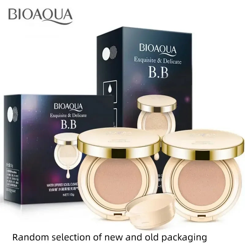 Waterproof Long Lasting BB Air Cushion Foundation CC Concealer Brightening Makeup