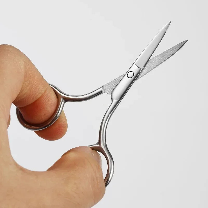 Professional Stainless Steel Hair & Nail Grooming Scissors Set - Compact and Safe for Men & Women