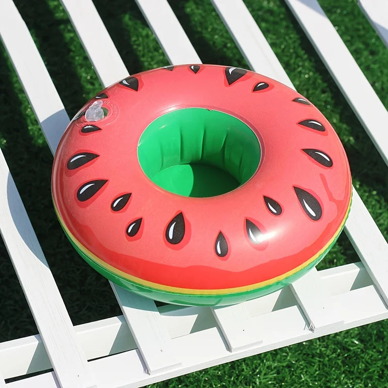 Inflatable Drink Holders Pack - Floating Beverage Caddies for Pool Parties, 4/8/12 Pieces