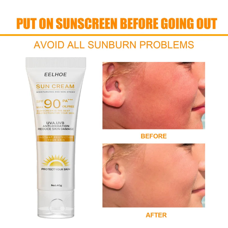 SPF 90 Whitening Sunscreen for Face & Body Oil-Control Moisturizer 40g