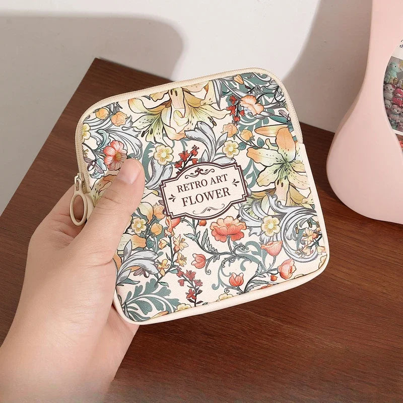Menstrual Cup & Sanitary Napkin Storage Pouch - Feminine Care Organizer