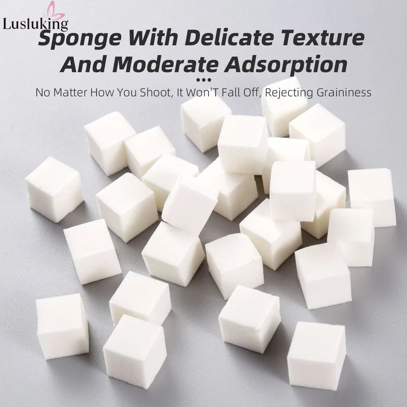 Mini Nail Art Sponge Set 50Pcs Gradient Nail Brushes for Manicure & Gel Polish